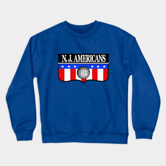 Retro New Jersey Americans Basketball 1967 Crewneck Sweatshirt by LocalZonly